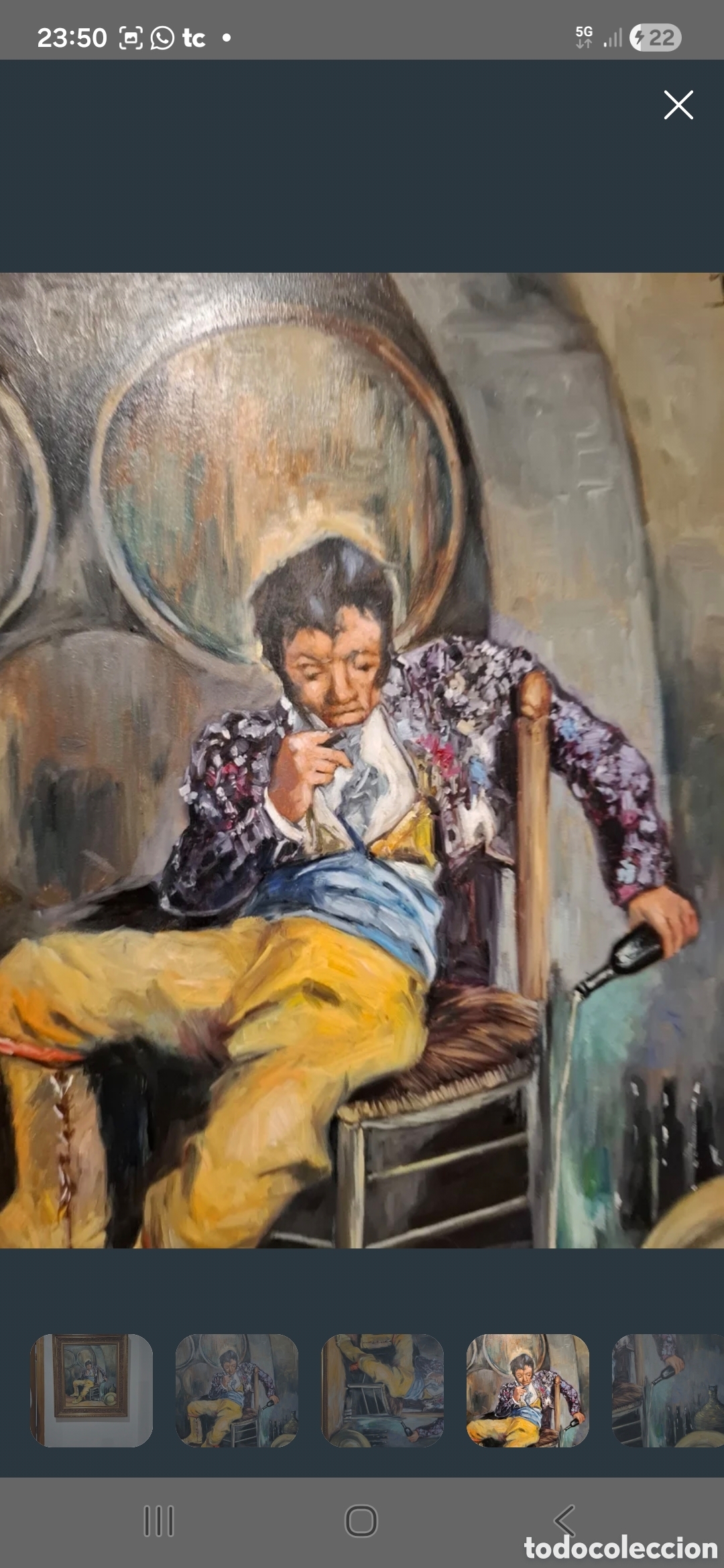 Arte: Oleo sobre tabla picao borracho - Foto 3