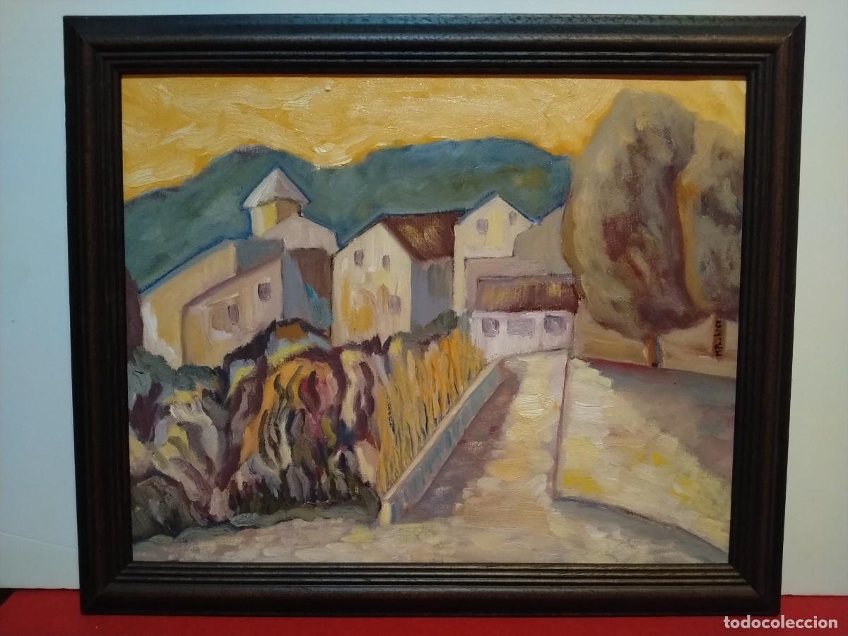 Art: OBRA REALISTA PAISAJE DE PIRA 1997 DE M.PACHECO ( 48 x 40 cm)