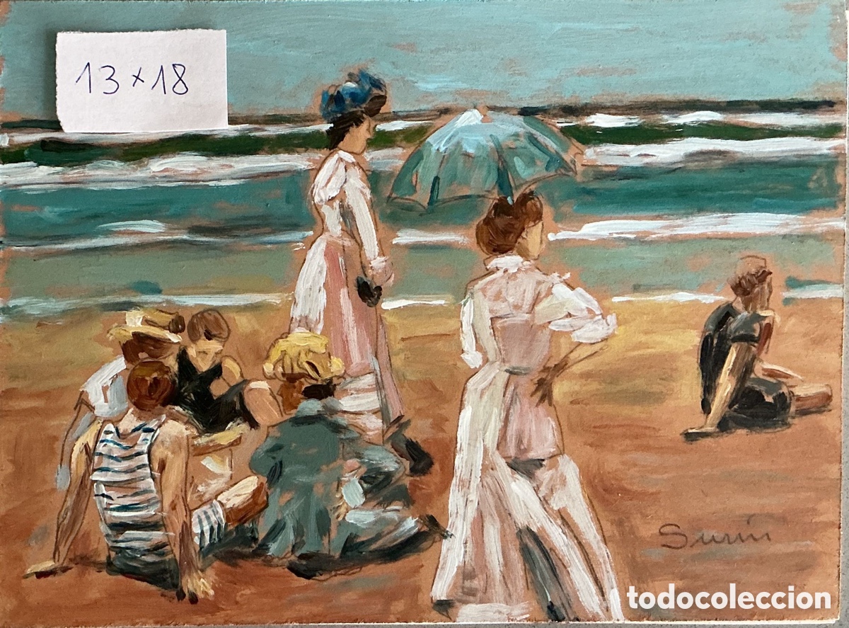Arte: &Oacute;leo original. Demetrio Sus&iacute;n. Playa victoriana 02