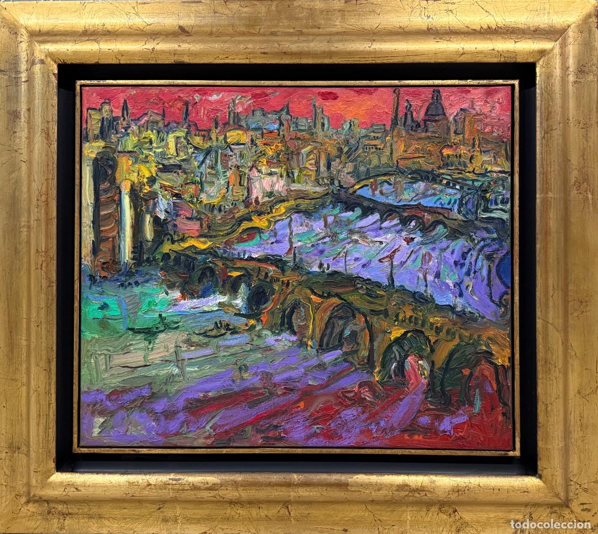 Arte: Ulpiano Carrasco &ndash; T&aacute;mesis &ndash; &Oacute;leo expresionista sobre lienzo &ndash; Londres