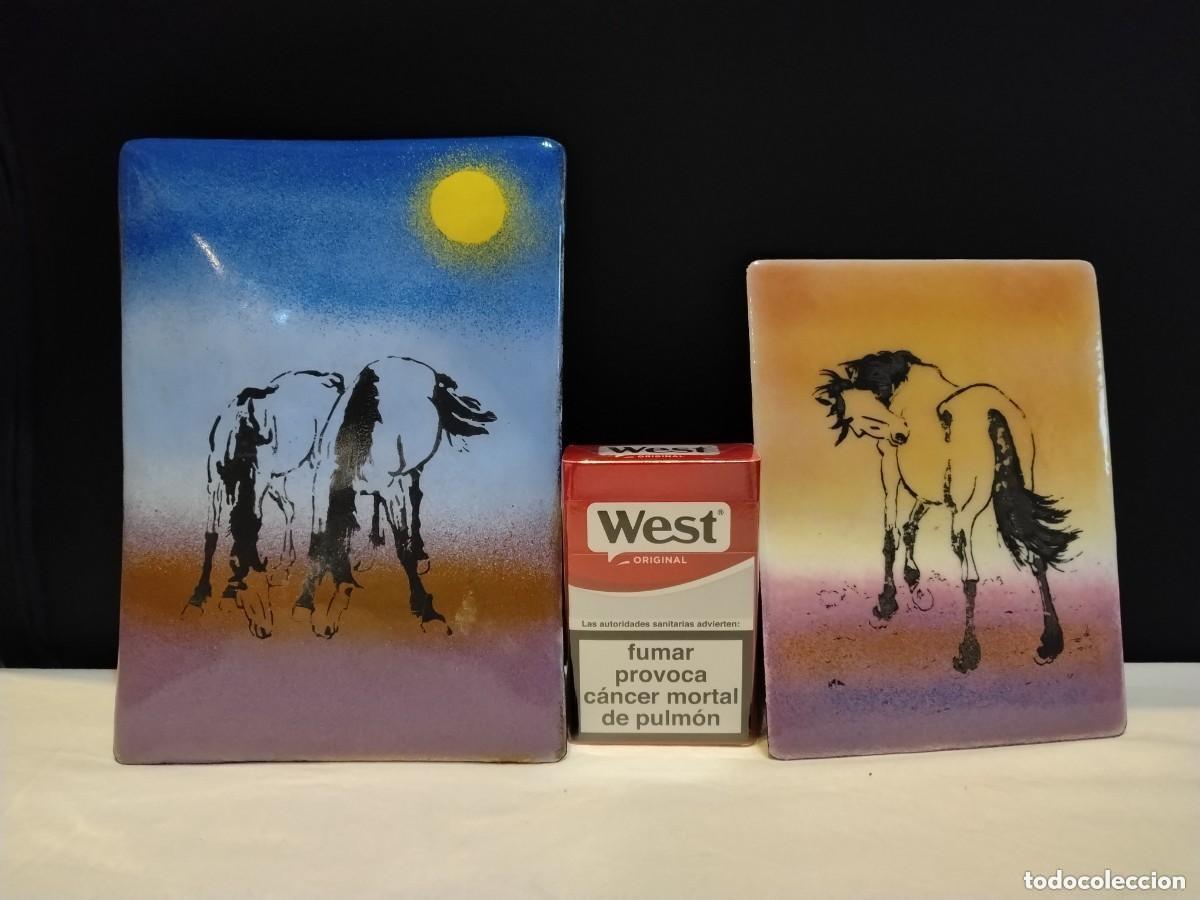 Art: Pintura de SALVADOR BALLESTER realizado en pintura esmalte en lamina de cobre (LOTE 2 UND )