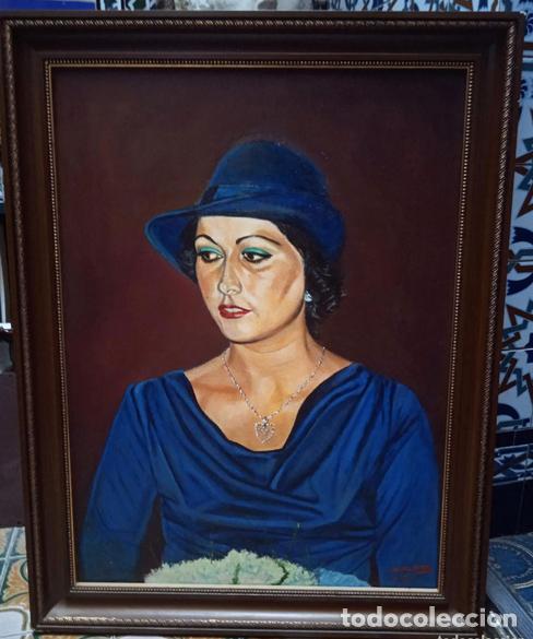 Arte: Joaqu&iacute;n Traverso: &rdquo;Retrato de mujer con sombrero&rdquo;. &Oacute;leo sobre lienzo.