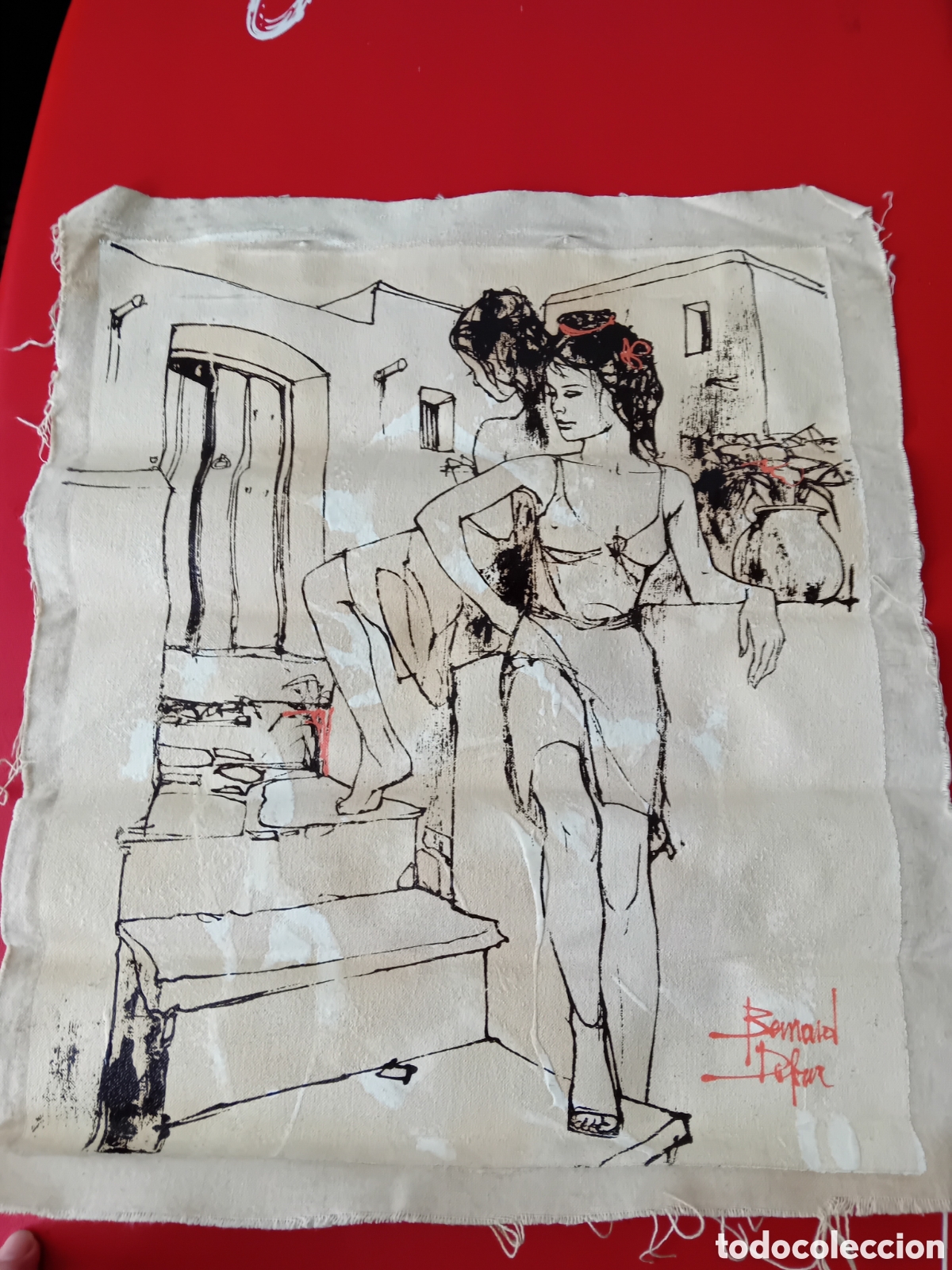 Arte: &Oacute;leo sobre tela Bernard Dufour
