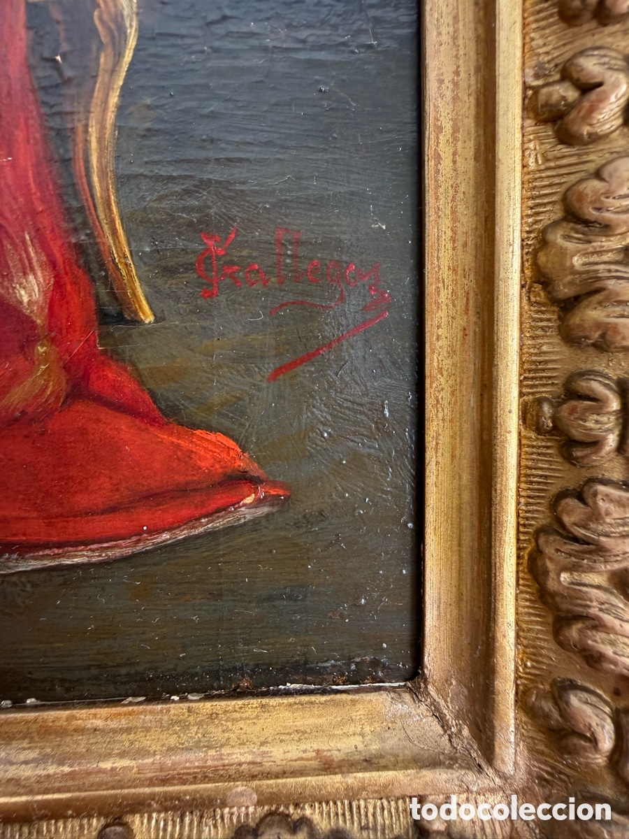 Arte: OBISPO &Oacute;LEO SOBRE TABLA - Foto 6