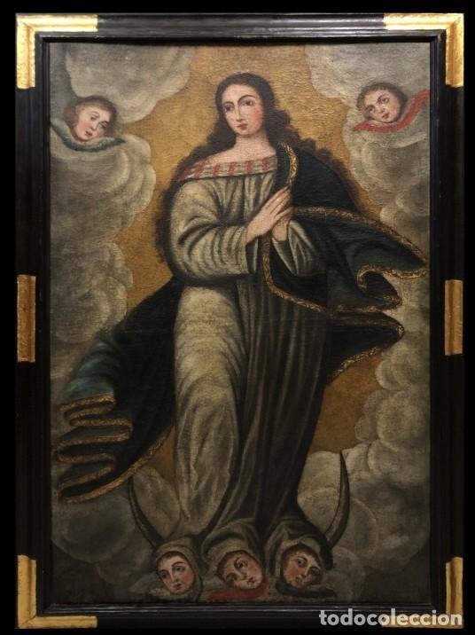 Arte: ESCUELA COLONIAL ESPA&Ntilde;OLA (C. 1750) - LA INMACULADA CONCEPCI&Oacute;N