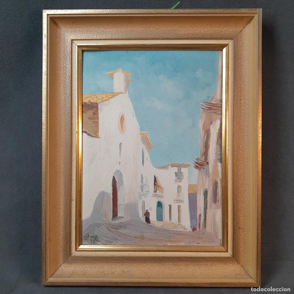 Arte: C-1994. EUSEBI D&Iacute;AZ COSTA (1909-1964). &Oacute;LEO SOBRE TABLA. PAISAJE. FECHADO 1939.