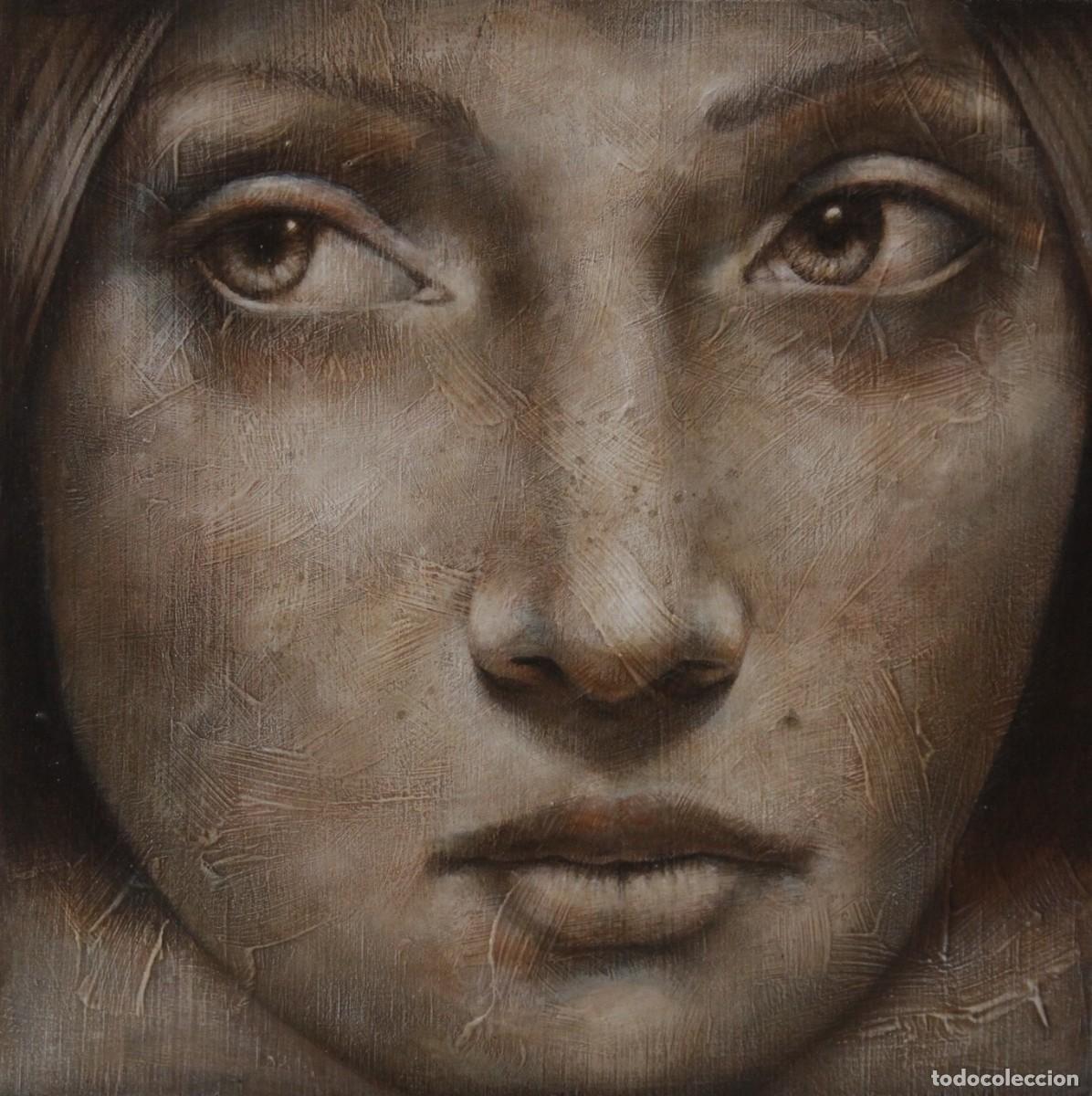 Arte: LUNAR - pintura acr&iacute;lica sobre madera - directa del autora
