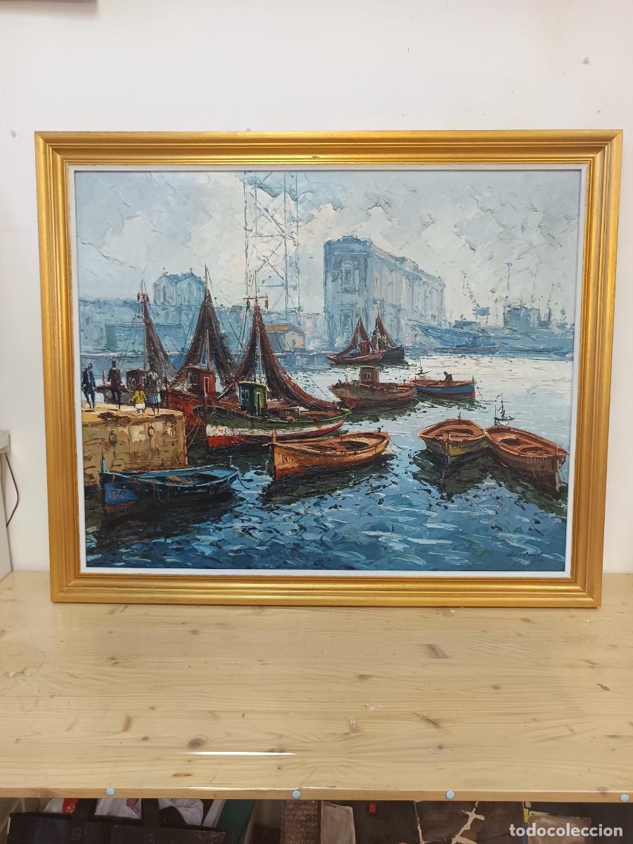 Arte: PINTURA AL OLEO MARCO INCLUIDO
