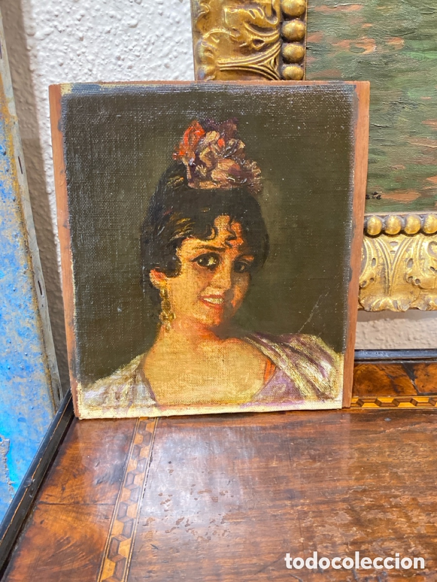 Art: Retrato de Manola oleo sobre lienzo