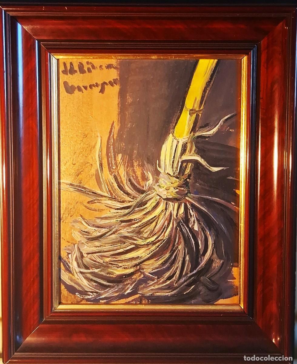 Arte: Juan de Ribera Berenguer (Valencia,1935-Castell&oacute;n 2016) &rdquo;Escoba&rdquo; &oacute;leo sobre tabla (32 x 24) 1977