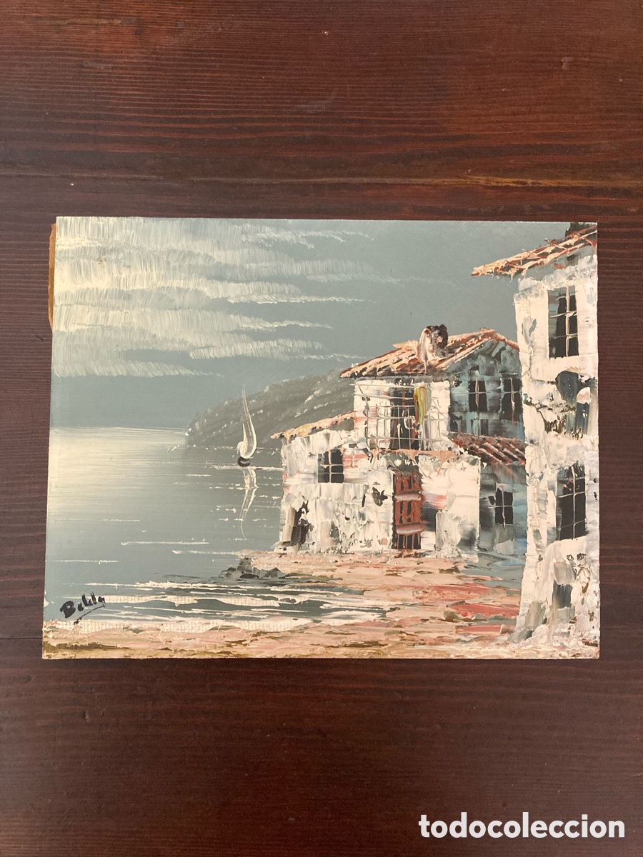 Arte: Pareja de &Oacute;leos sobre Tabla - E. Belda - Foto 3