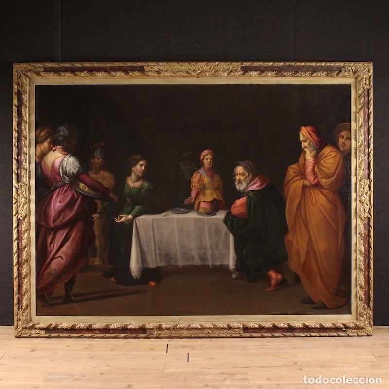 Arte: Magn&iacute;fica pintura italiana del siglo XVII: El fest&iacute;n de Herodes con Salom&eacute;