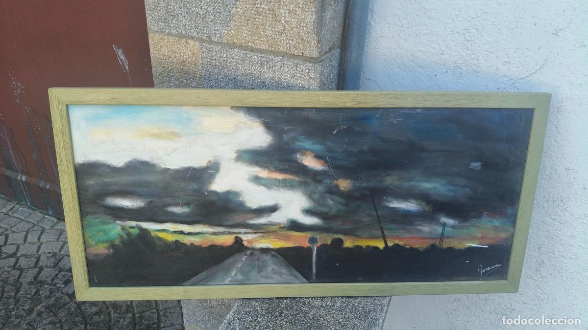 Arte: Tableau peinture sur bois sign&eacute;e jean jouaix