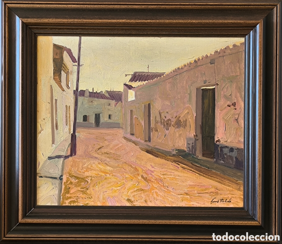 Art: MARCELINO GOMEZ-PINTADO.(1937-1983). Paisaje manchego, ( La Guardia )