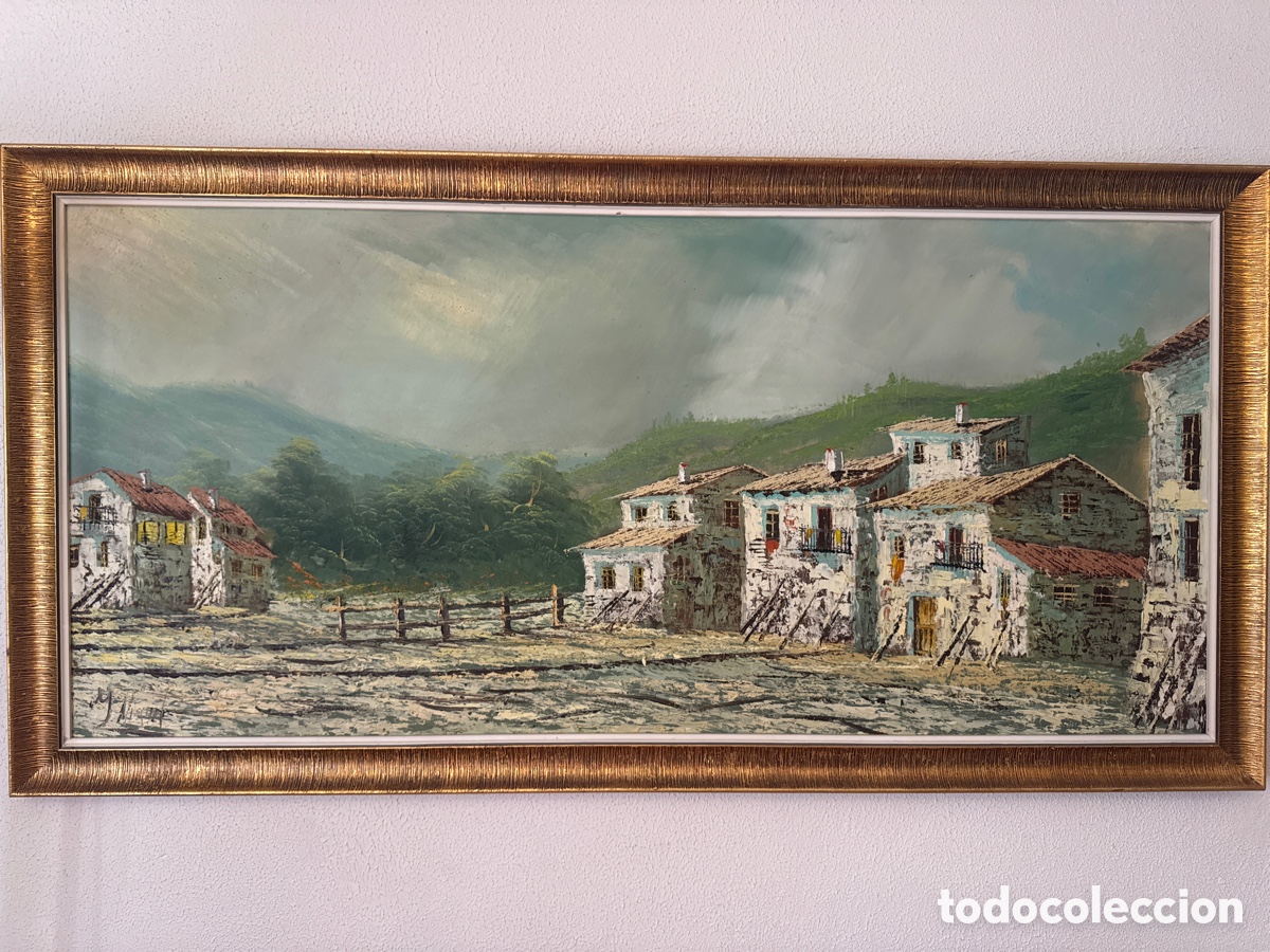 Arte: Cuadro antiguo &oacute;leo sobre lienzo - Foto 1