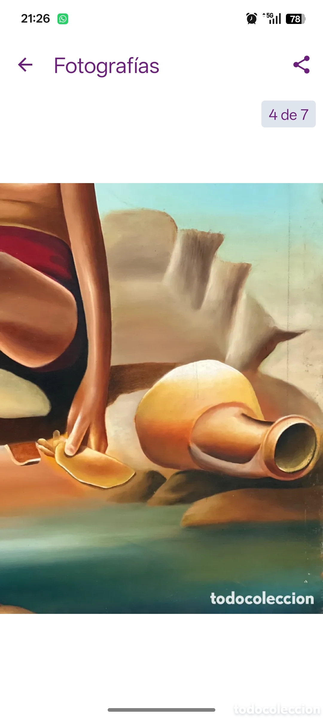 Arte: &Oacute;leo sobre lienzo 102x77 - Foto 5