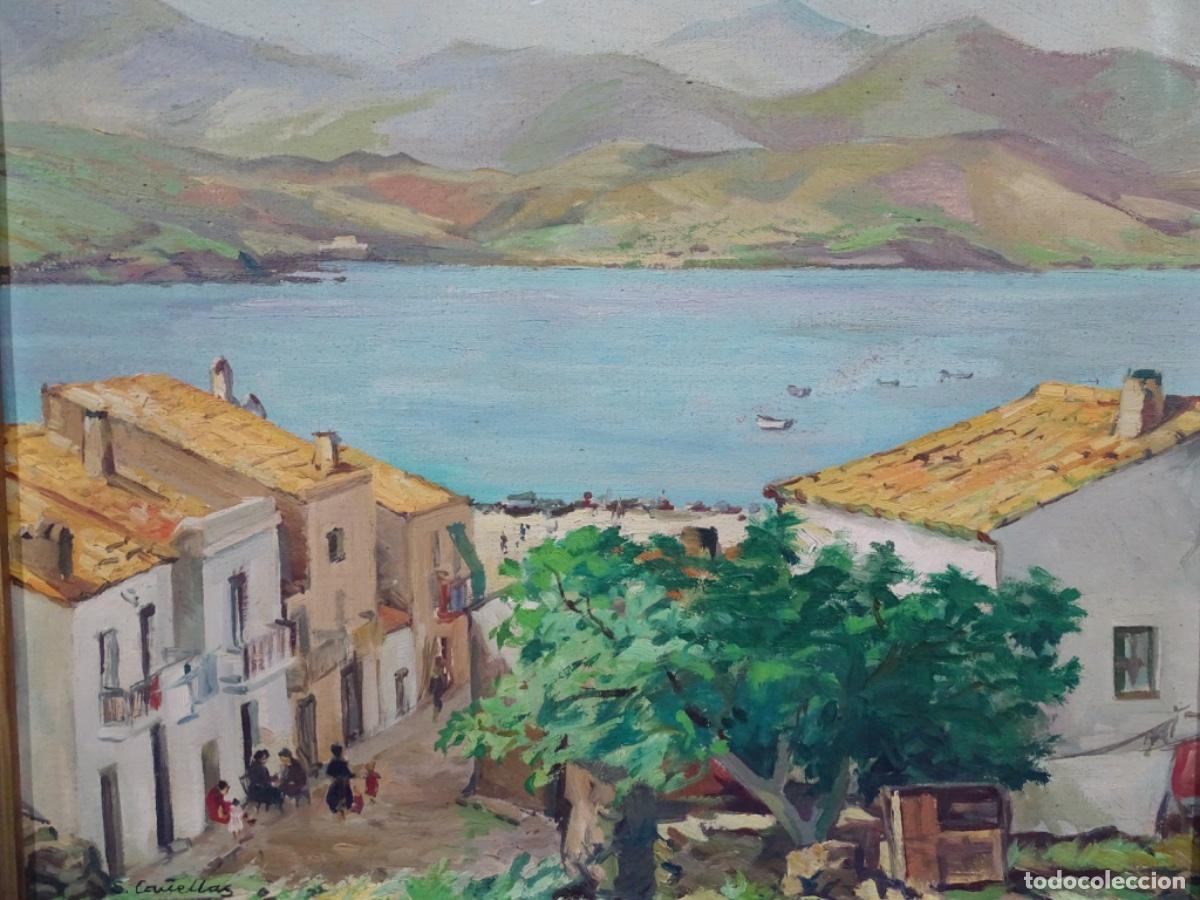 Arte: &Oacute;LEO SOBRE TELA SALVADOR CA&Ntilde;ELLAS. PAISAJE DE IBIZA ?