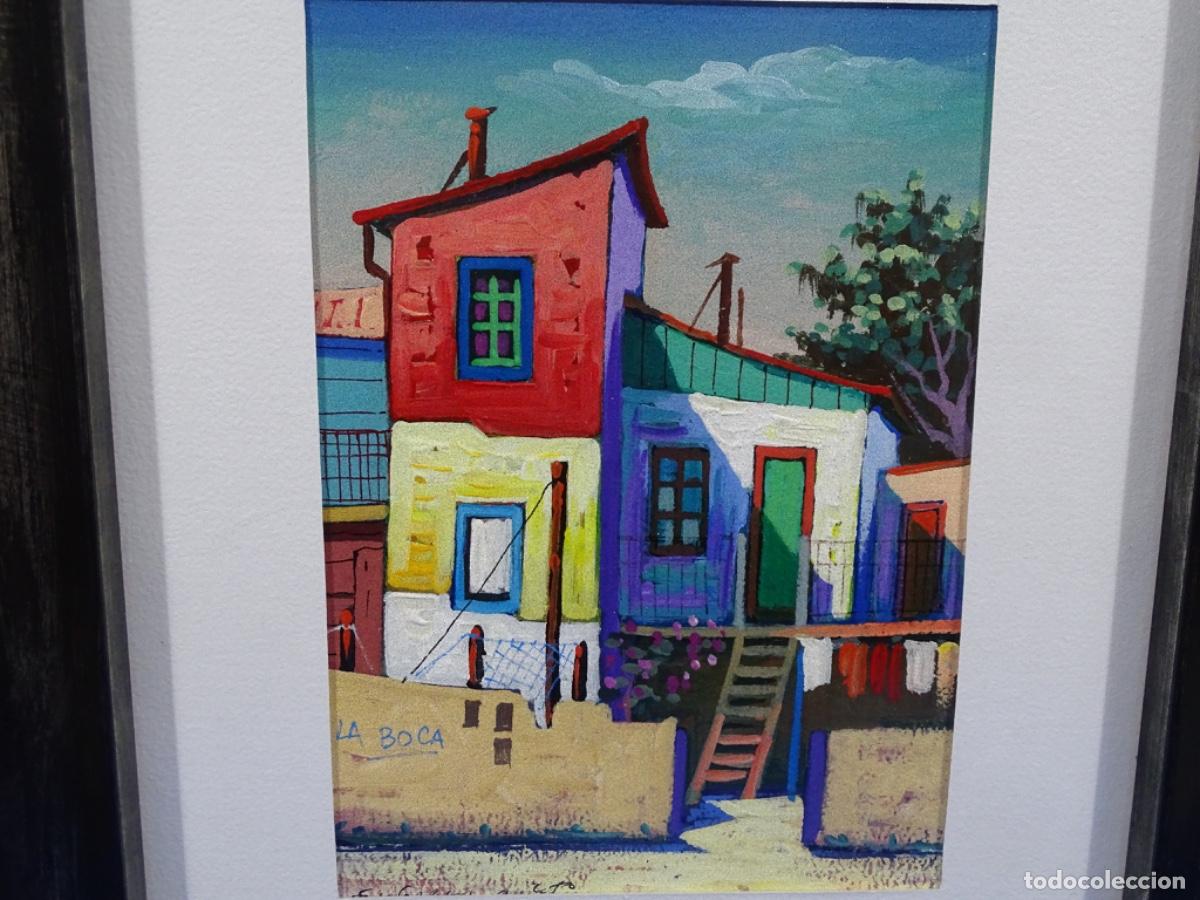 Arte: &Oacute;LEO FIRMADO LA BOCA. CASA DE COLORES.