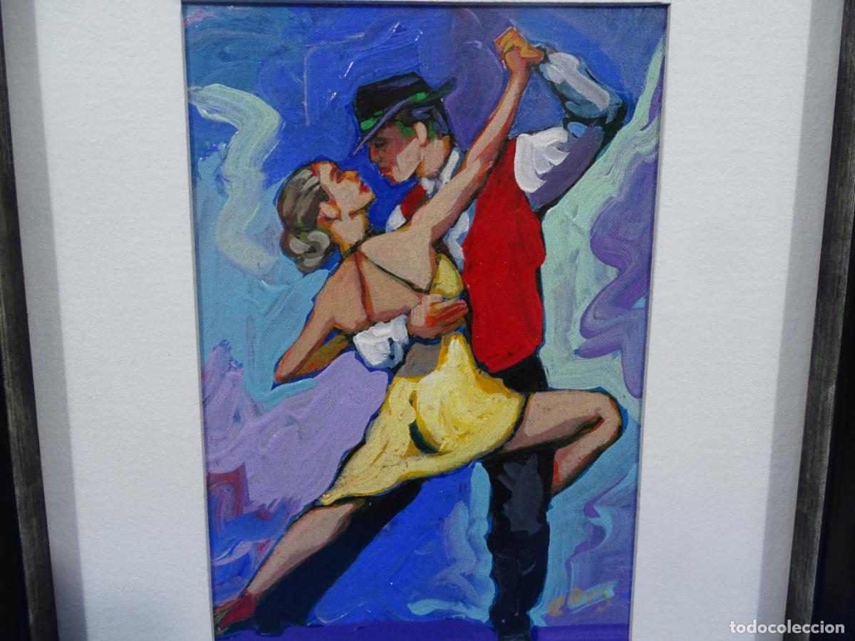 Arte: &Oacute;LEO FIRMA ILEGIBLE. BAILANDO TANGO.