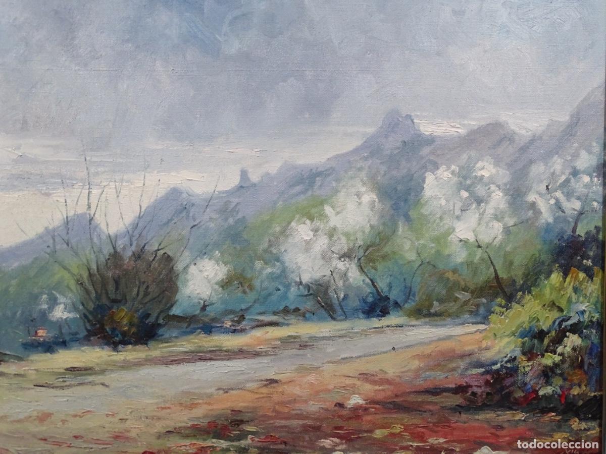 Arte: GRAN OLEO TELA VICTOR CORTES. PAISAJE SANT LLORENS.