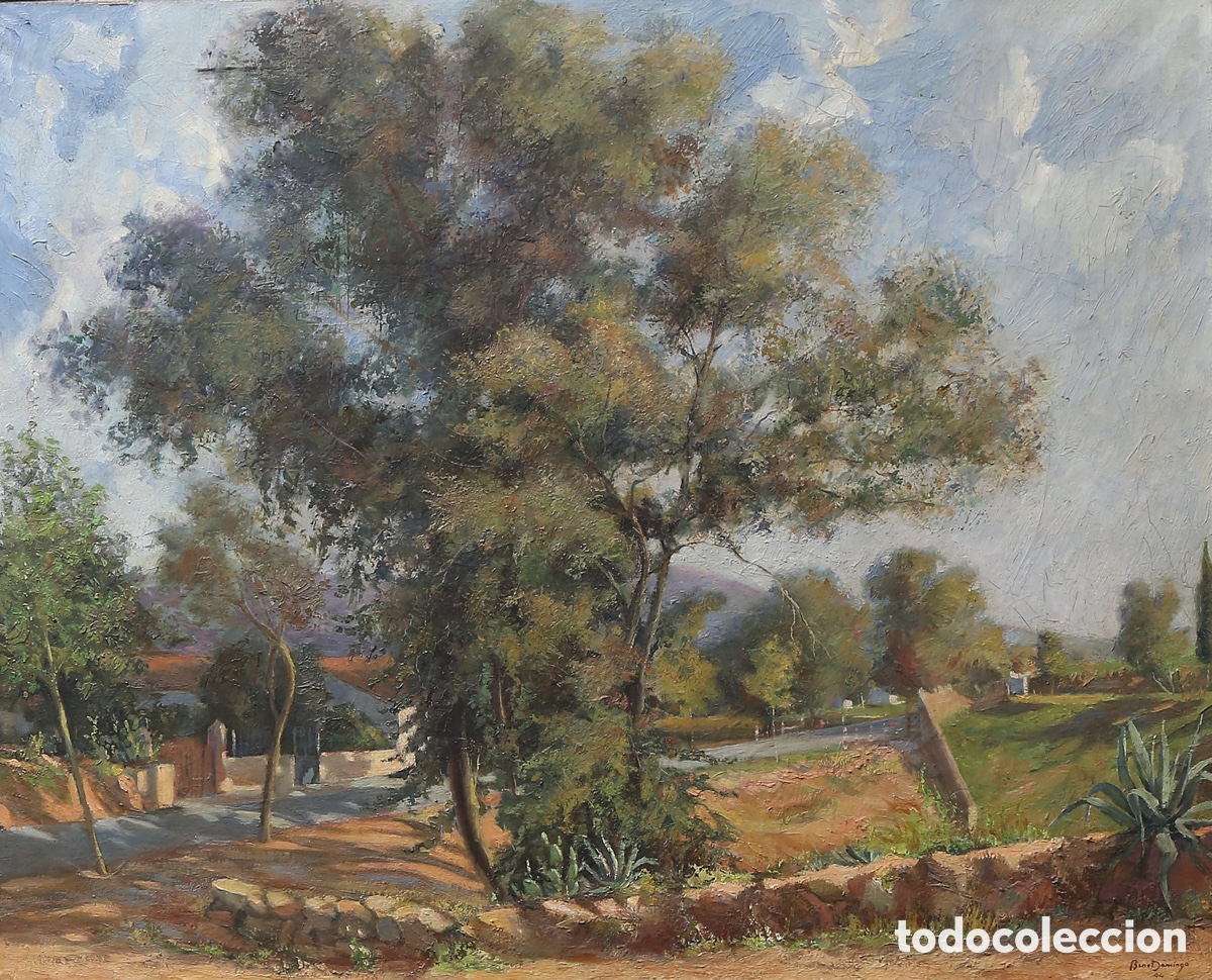 Arte: Pere Benet Domingo &ndash; Paisaje, &oacute;leo sobre lienzo, 1944
