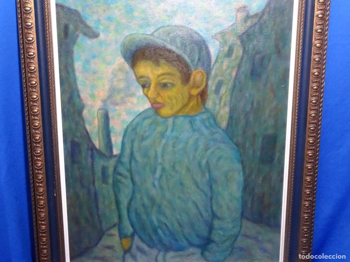 Arte: &Oacute;LEO TELA FIRMADO TORRERT. RETRATO CHICO. ESTILO PERSONAL.
