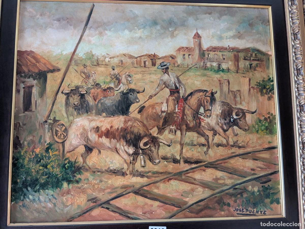 Arte: &Oacute;leo sobre lienzo enmarcado - Foto 1