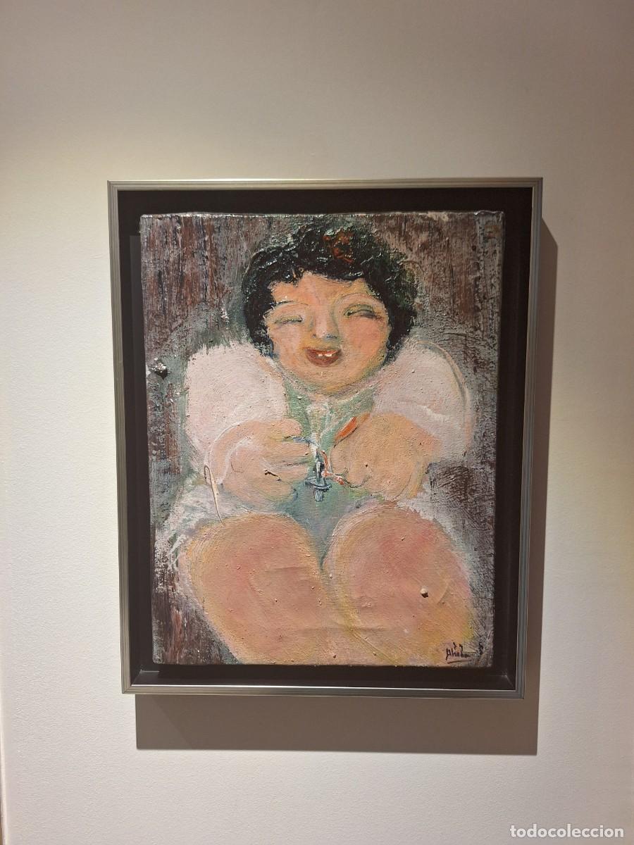 Art: TERESA AHEDO (1941) - &Oacute;LEO SOBRE LIENZO
