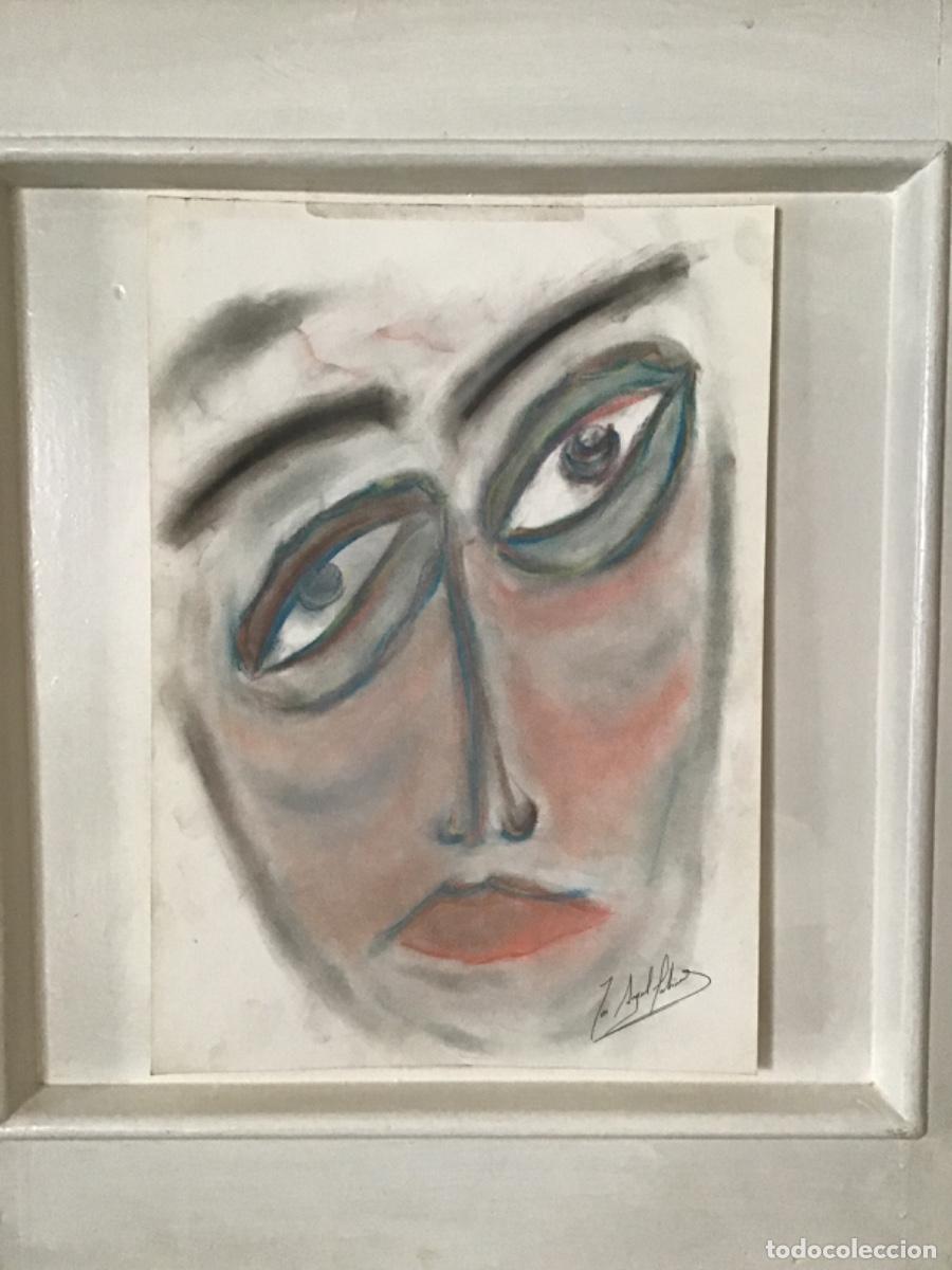 Arte: Jos&eacute; &Aacute;ngel Salinas &Aacute;lvarez.(Tudela 1958).*Dama triste &ldquo; Pastel/papel 45x33 cm. Firmada en &aacute;ngulo inf