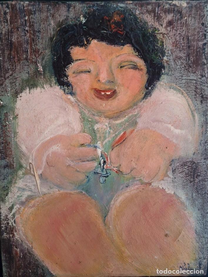 Arte: TERESA AHEDO (1941) - &Oacute;LEO SOBRE LIENZO