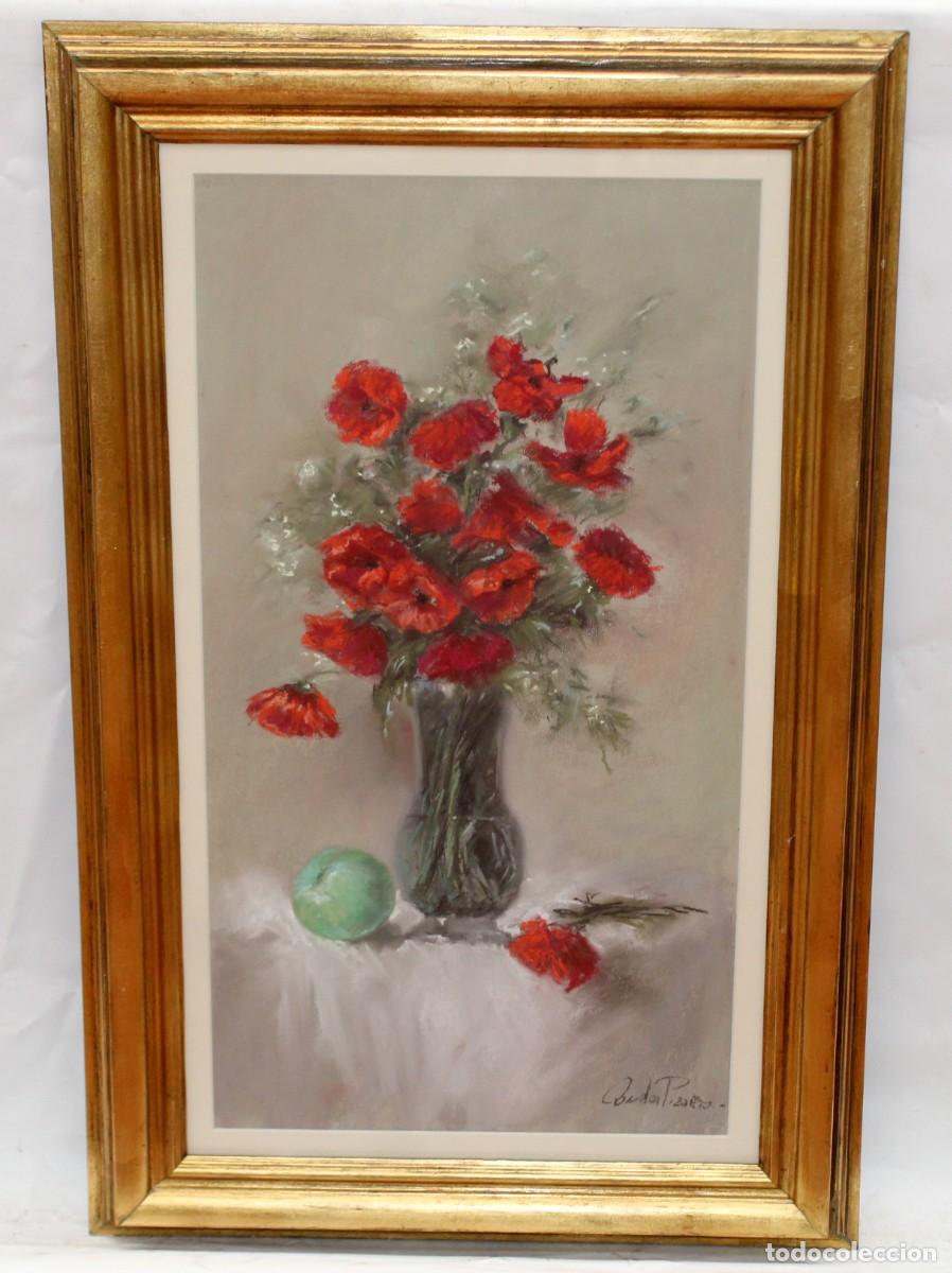 Arte: ESCUELA ESPA&Ntilde;OLA (SIGLO XX) TECNICA MIXTA DE AUTOR DESCONOCIDO. COMPOSICION FLORAL