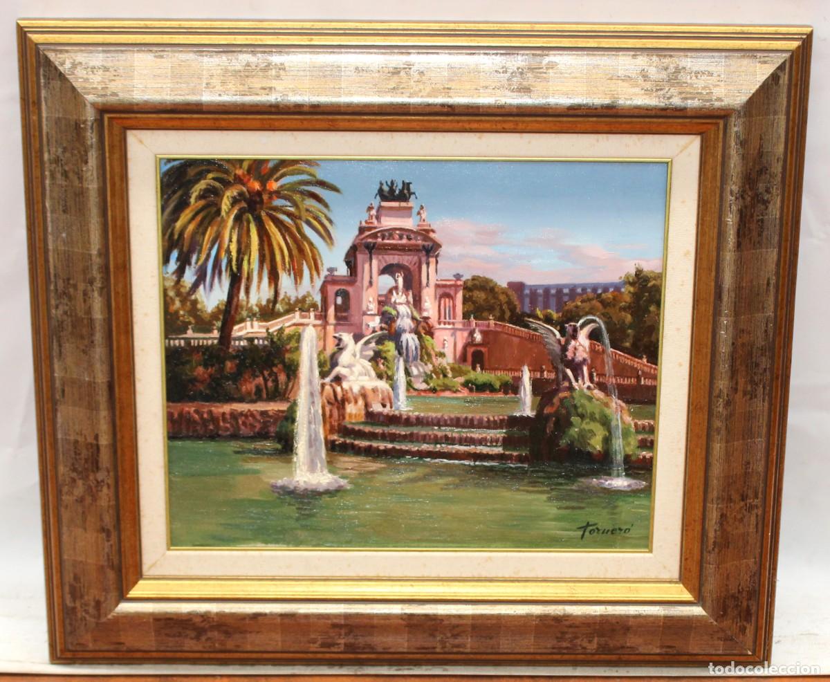Arte: FRANCESC TORNER&Oacute; G&Oacute;MEZ (1934) OLEO SOBRE TELA. PARQUE DE LA CIUTADELLA (BARCELONA)