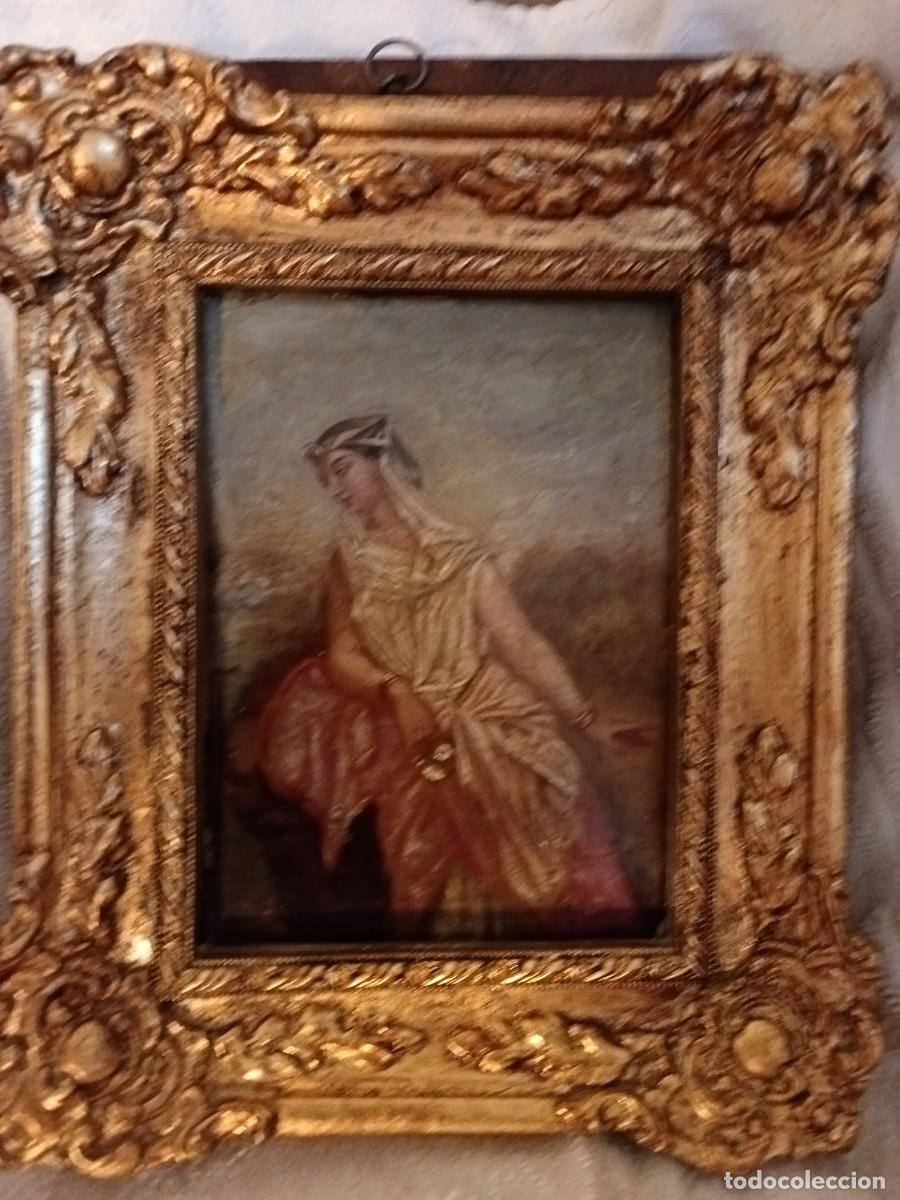 Arte: Pintura sobre chapa de Cleopatra - Foto 1