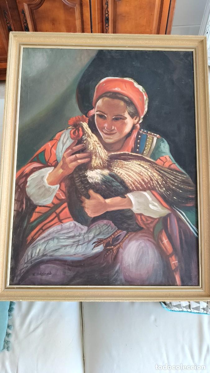 Arte: Toile de ma&icirc;tre W. Wodzinowski original d &eacute;poque 1930 sign&eacute;e 63x 82