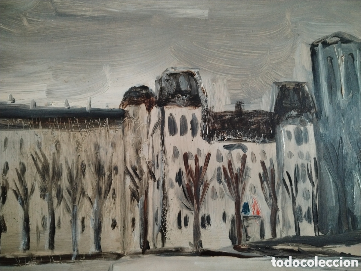Arte: &Oacute;leo sobre tablex a&ntilde;os 40 o 50. - Foto 3