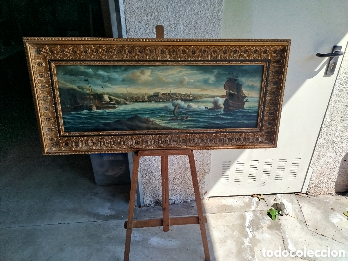 Arte: Cuadro naval, &oacute;leo sobre tabla