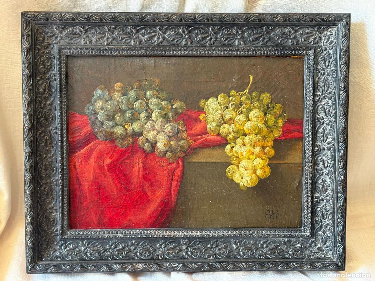 Arte: Bodeg&oacute;n uvas dos colores