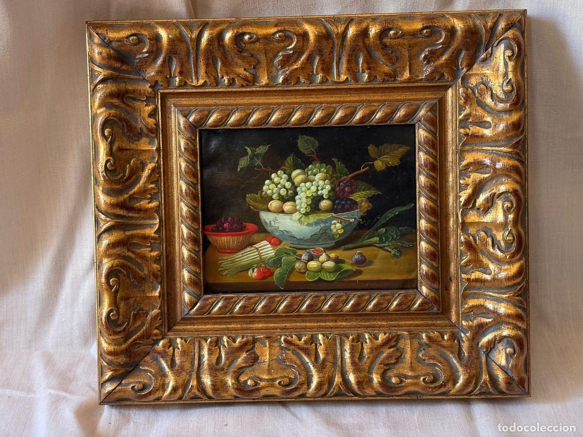 Arte: Bodeg&oacute;n sobre cobre siglo 18 - Foto 1