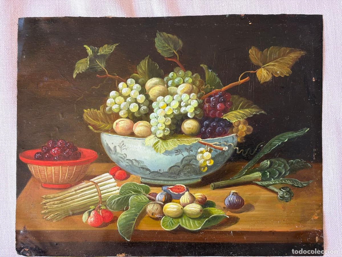 Arte: Bodeg&oacute;n sobre cobre siglo 18 - Foto 5