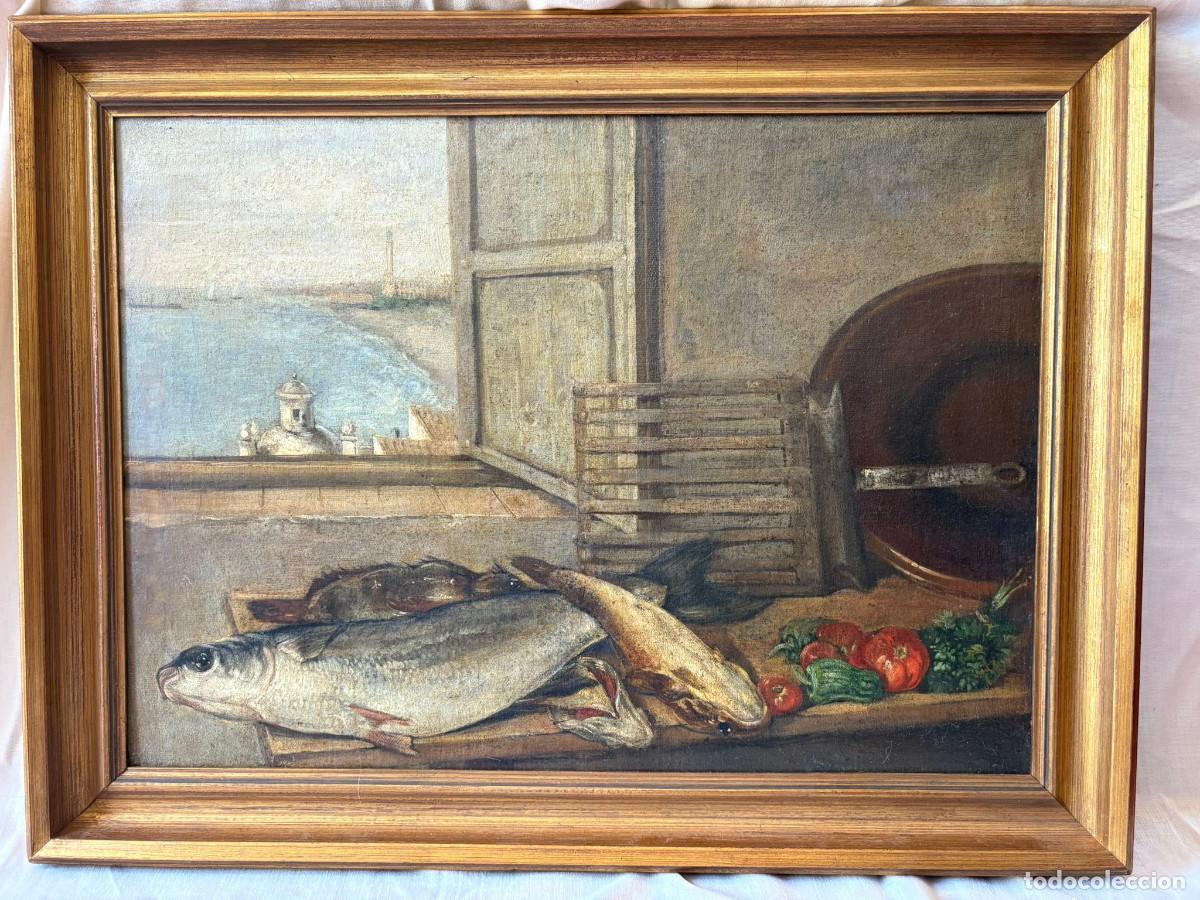Arte: Bodeg&oacute;n Faro de San Lucar peces - Foto 1