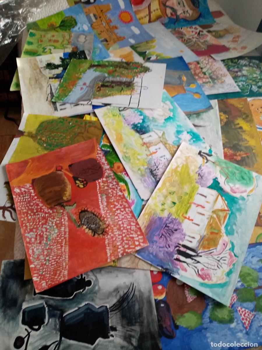 Arte: GRAN LOTE DE PINTURAS DE UNA PERSONA AFICCIONADA