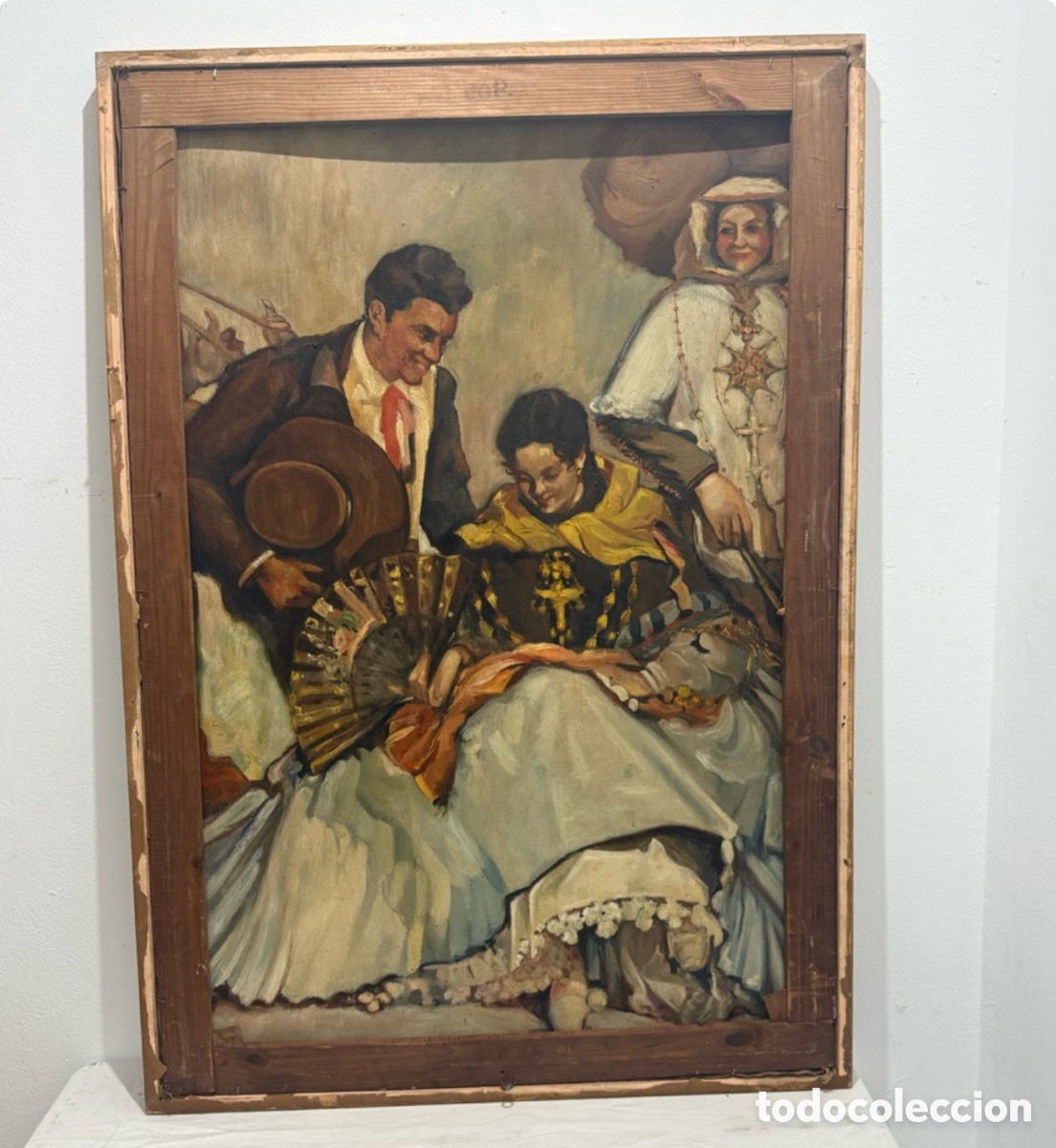 Arte: &Oacute;LEO DOBLE CARA 134x93 IBIZA NARC&Iacute;S PUGET / DESNUDOS FEMENINOS