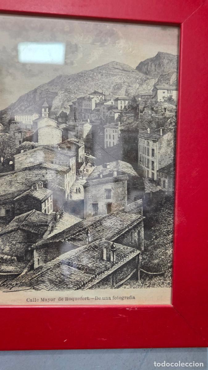 Arte: cuadro con grabado vintage - Foto 3