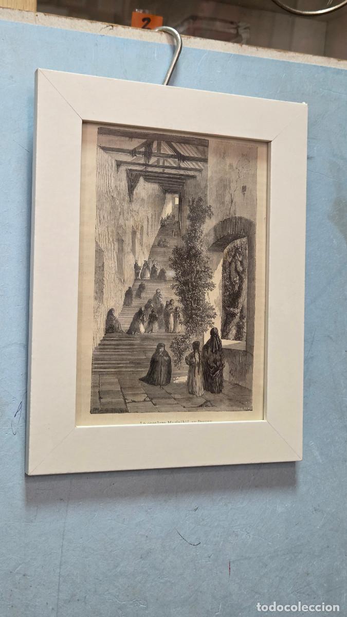 Arte: cuadro con grabado antiguo - Foto 1