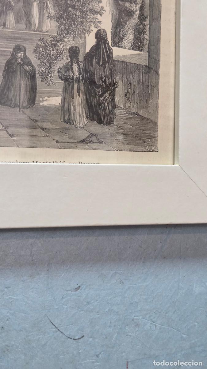 Arte: cuadro con grabado antiguo - Foto 3