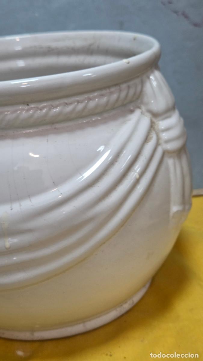 Arte: macetero de cermica blanca - Foto 3