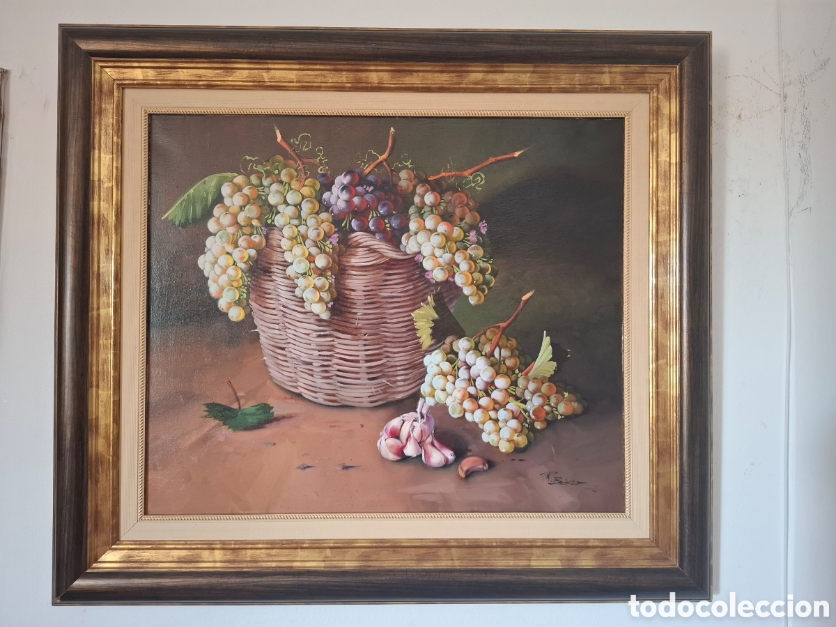 Arte: Precioso bodegon de rodrigo baez 75x65
