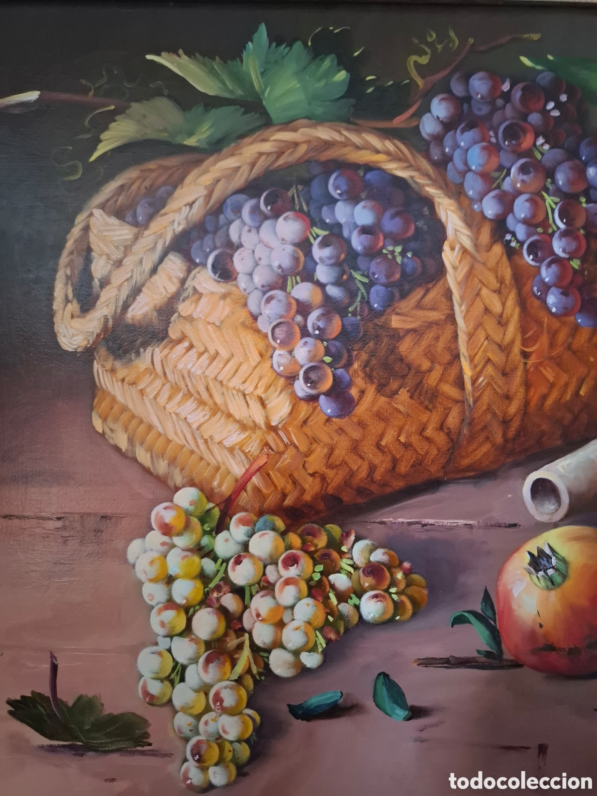 Arte: Oleo sobre lienzo bodegon rodrigo baez 75x65 - Foto 3