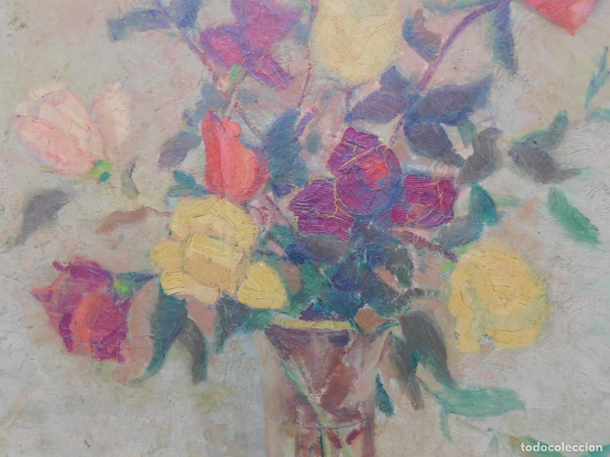 Arte: &Oacute;LEO SOBRE TELA - ILEGIBLE - Foto 6