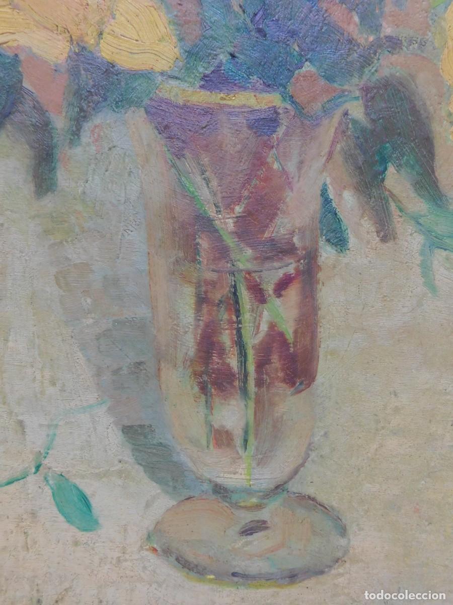 Arte: &Oacute;LEO SOBRE TELA - ILEGIBLE - Foto 7
